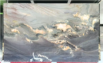 Aquarella Quartzite Slabs Aqua Royal Purple Stone Wall Use