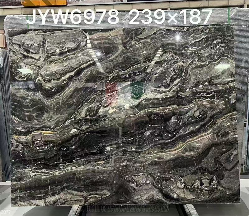 Arabescato Orobico Grigio Marble Slabs Italian Fantasy Gray