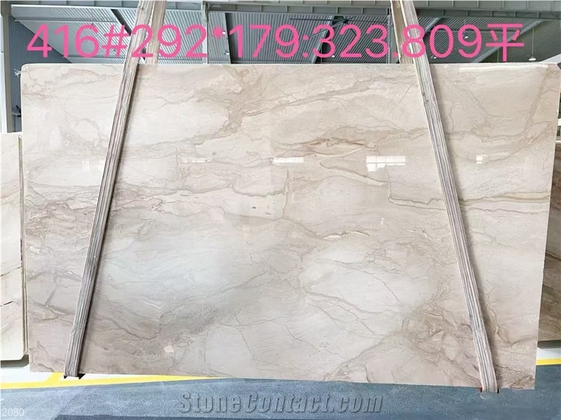 Daino Reale Marble Slabs Breccia Sarda Olympia Beige Stone