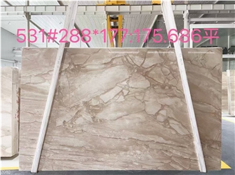 Daino Reale Marble Slabs Breccia Sarda Olympia Beige Stone