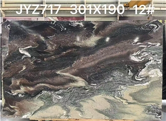 Explosion Blue Quartzite Slabs Purple Landscape Stone Tile