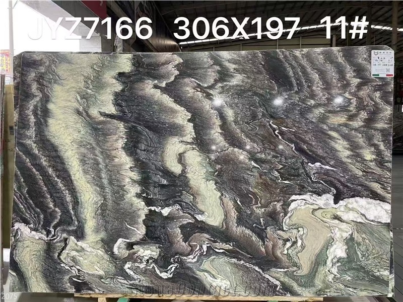 Explosion Blue Quartzite Slabs Purple Landscape Stone Tile