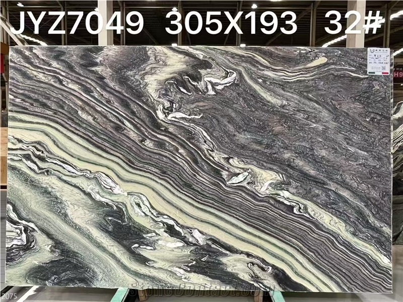 Explosion Blue Quartzite Slabs Purple Landscape Stone Tile