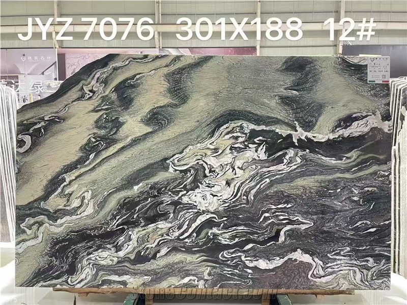 Explosion Blue Quartzite Slabs Purple Landscape Stone Tile