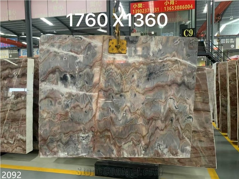Red Louis Agate Marble Slabs