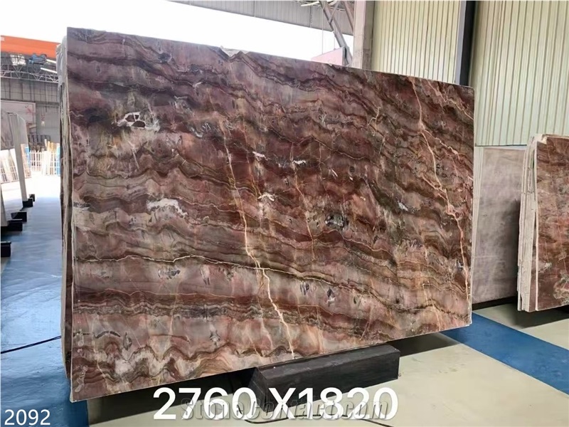 Red Louis Agate Marble Slabs