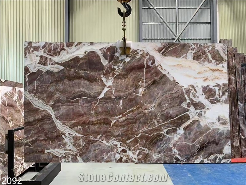 Red Louis Agate Marble Slabs
