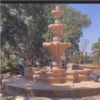 Pinon Santa Lucia Cantera Exterior Fountain
