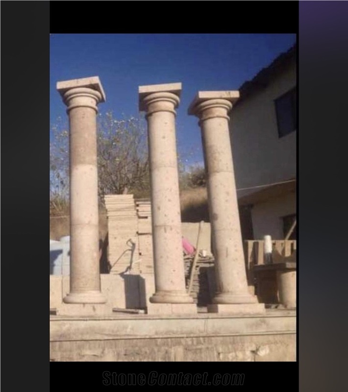 Pinon Santa Lucia Cantera Pilasters Column