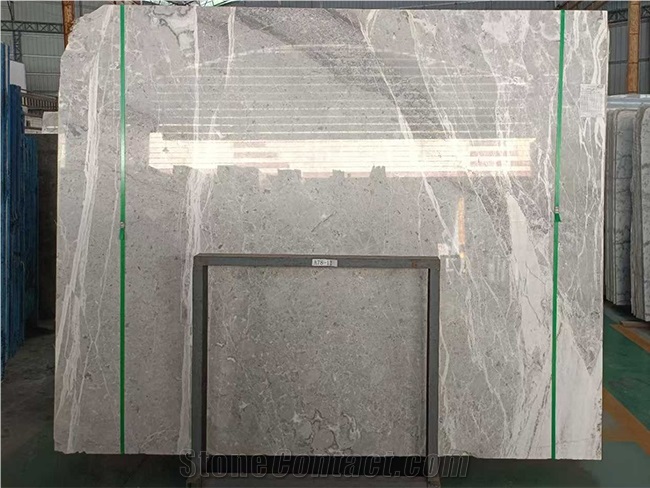 Athena Gray Marble Slabs Polished