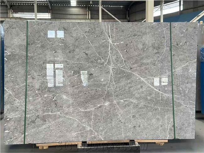 Athena Gray Marble Slabs Polished