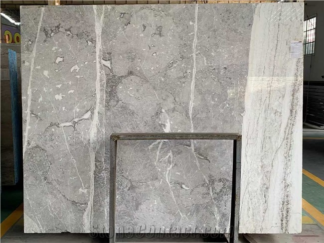 Athena Gray Marble Slabs Polished