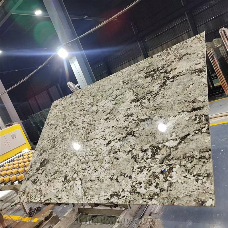 Polished Splendor White Granite Slabs