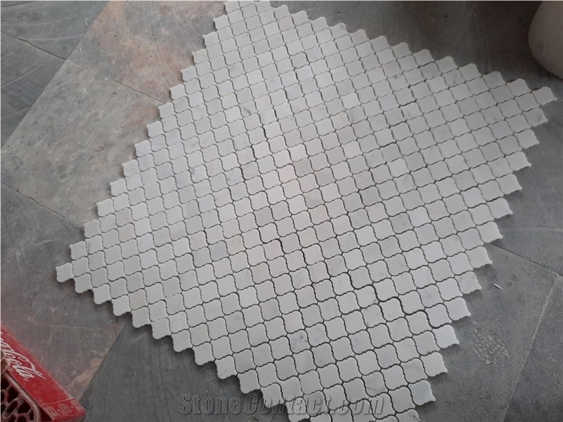White Marble Lantern Mosaic Tiles