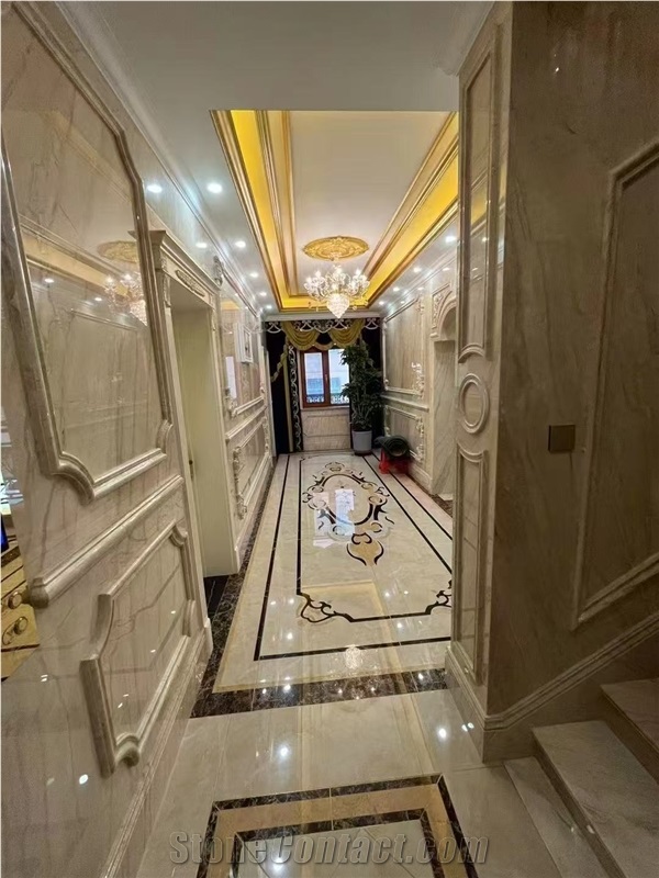 Dino Beige Marble Tiles For Flooring And Wall Cladding