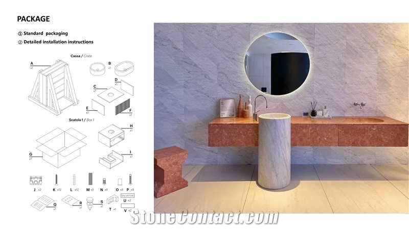 Grey Marble Wash Basins