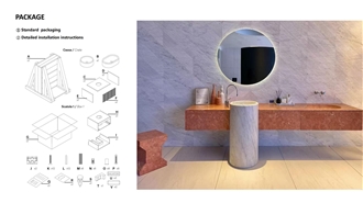 Grey Marble Wash Basins