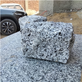 New Bianco Halayeb Granite Cobble Stone, Pavers