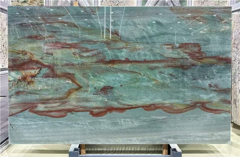 Backlit Natural Crystallo White Quartzite Slabs