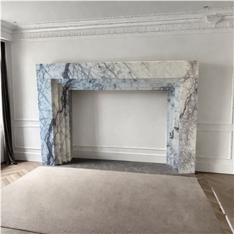 Modern Design Lilac Fireplace Mantel