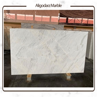 Aligodarz White Scatto Marble Slabs