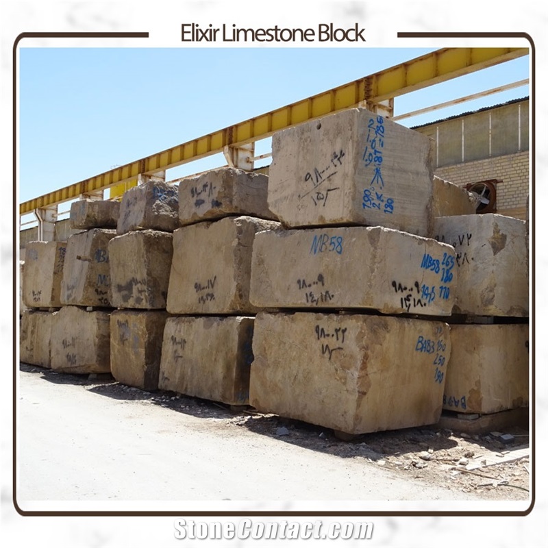 Iran Elixir Brown Limestone Blocks