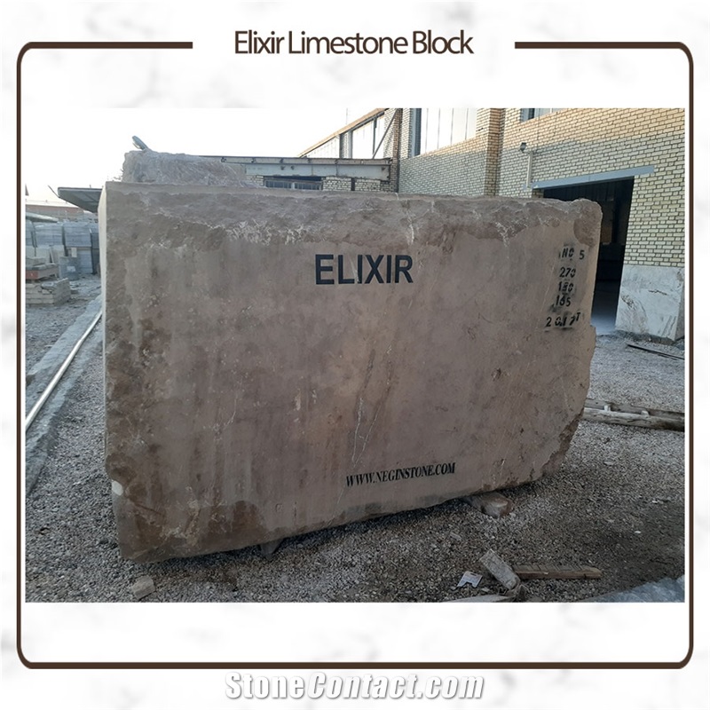 Iran Elixir Brown Limestone Blocks