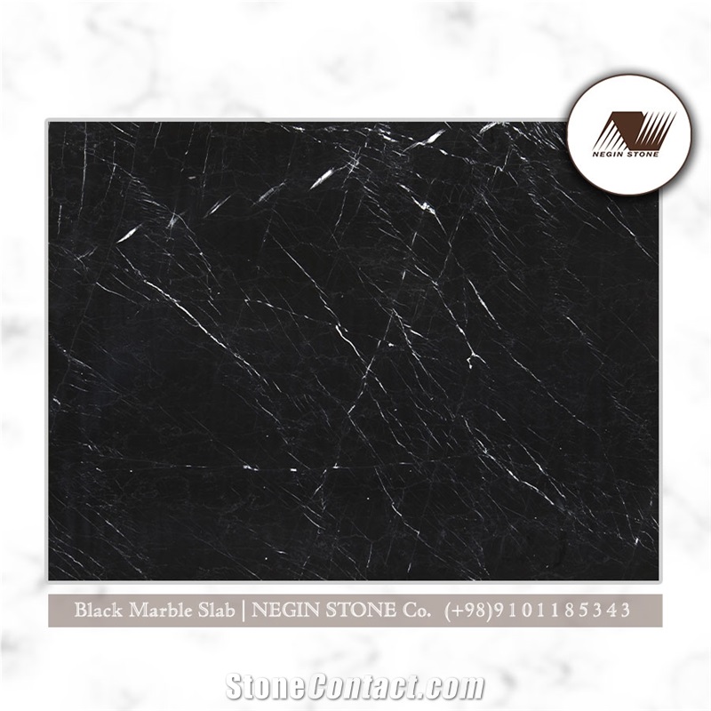 Persian Nero Marquina Marble Slabs