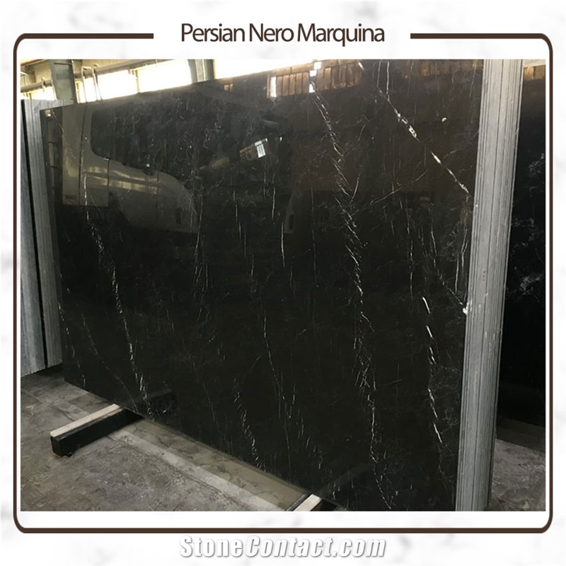 Persian Nero Marquina Marble Slabs