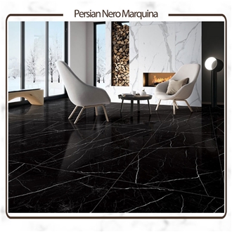 Persian Nero Marquina Marble Slabs