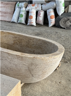 Travertine Bathtub