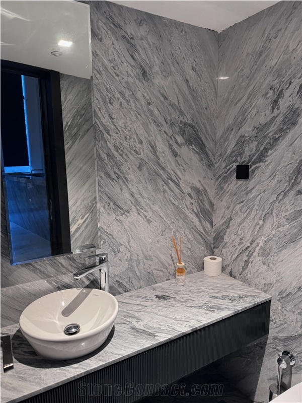 Bardiglio Nuovo Marble Tiles, Grey Marble Slabs