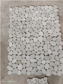 Coral Stone Sliced Pebble Mosaic Tiles 8-12Cm