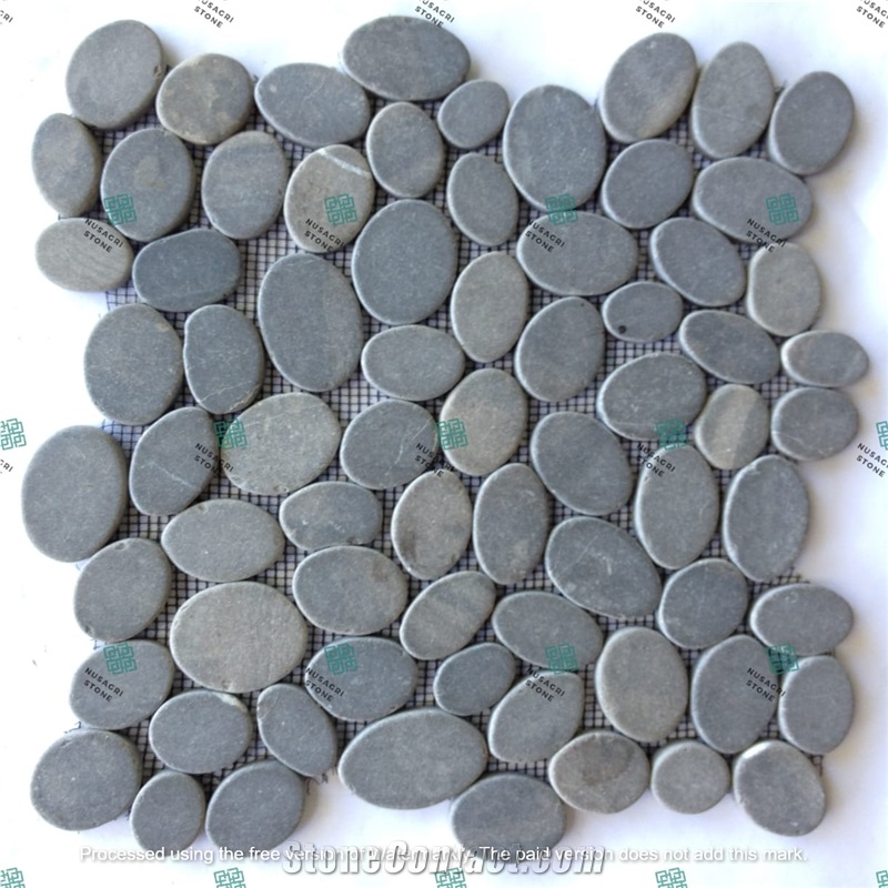 Sliced Pebble Mosaic Tiles 3-5Cm