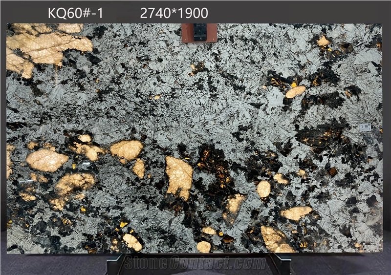 Alaska White Granite Slabs Presenting Random Black Flecks