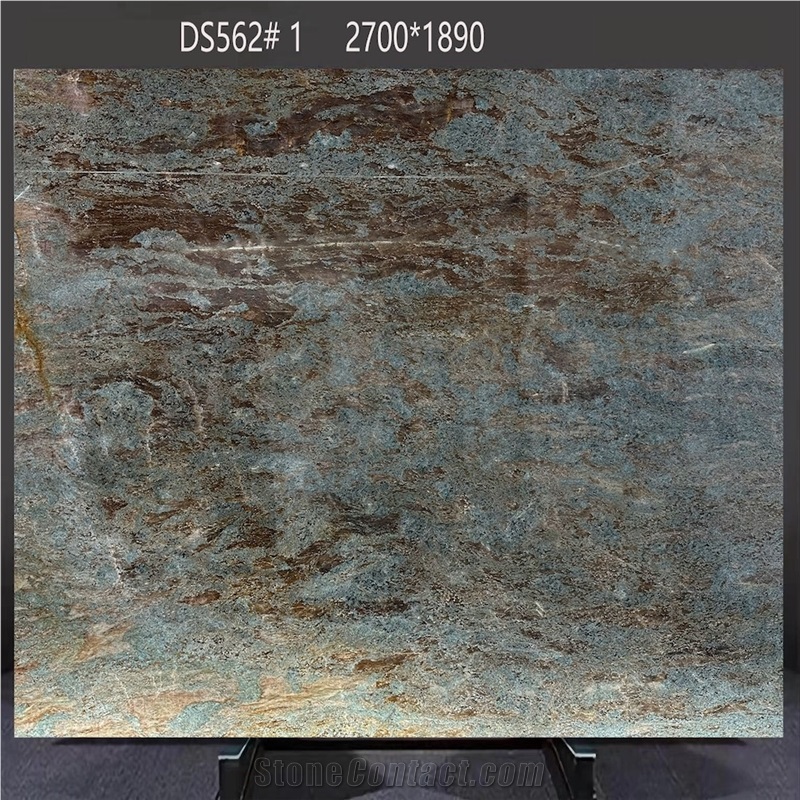 Amazon Blue Quartzite Tiles Showcasing Bold Color Blends