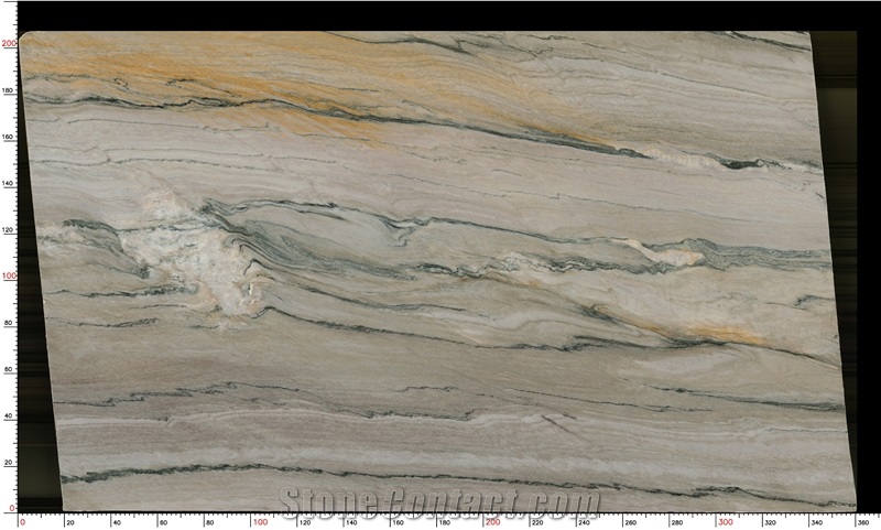 Aquarella Quartzite Slabs Revealing Subtle Color Transitions