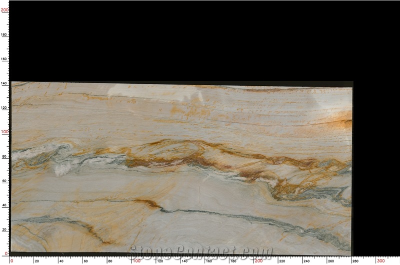 Aquarella Quartzite Slabs With Dynamic Color Swirls