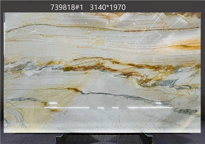 Aquarella Quartzite Tiles Showcasing Vibrant Color Patches