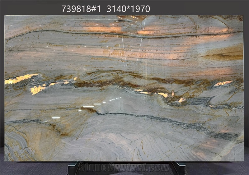 Aquarella Quartzite Tiles Showcasing Vibrant Color Patches