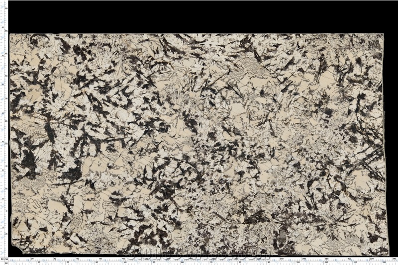 Bianco Antico Granite Slabs Presenting Dispersed Dark