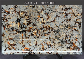 Bianco Antico Granite Slabs With Random Dark Vein