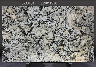 Bianco Antico Granite Tiles Exhibiting Layered Dark Textures