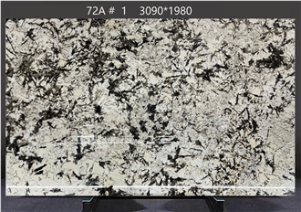 Bianco Antico Granite Tiles Showing Swirled Dark Accents