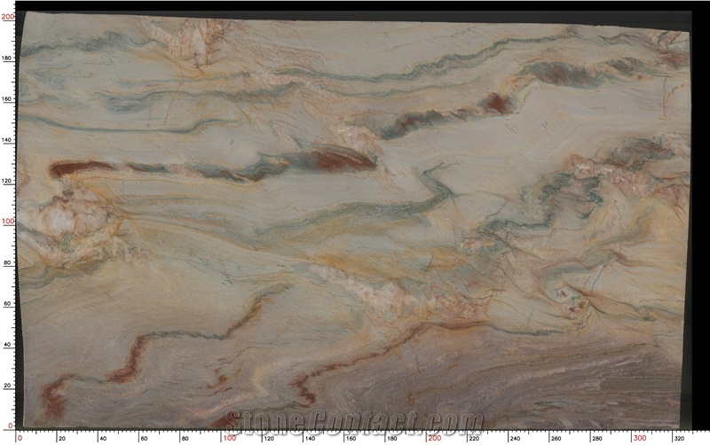 Calacatta Macaubas Quartzite Slabs Bold Color Transitions