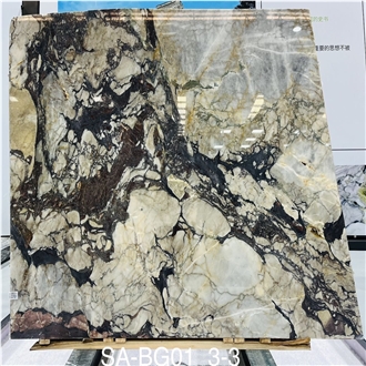 Chinese Bulgari Marble Slabs Presenting Luxurious