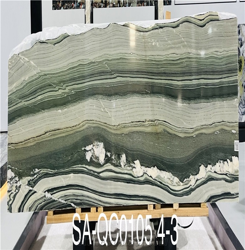 Cristallo Del Mare Quartzite Slabs Polished