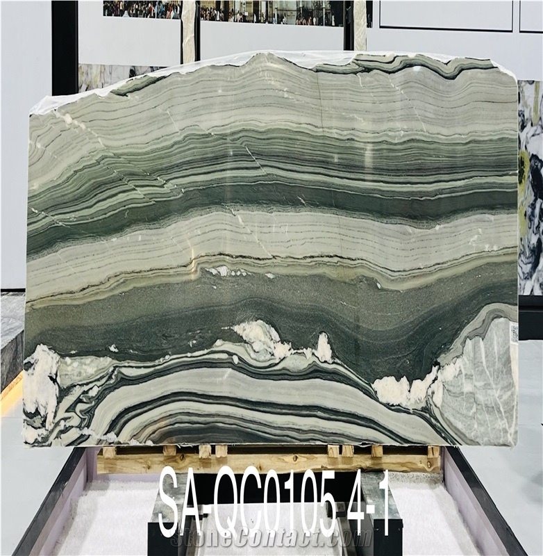 Cristallo Del Mare Quartzite Slabs Polished