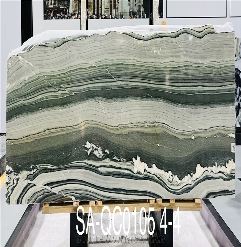 Cristallo Del Mare Quartzite Slabs Polished