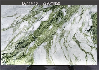 Emerald Jade Marble Slabs With Vivid Green Veins
